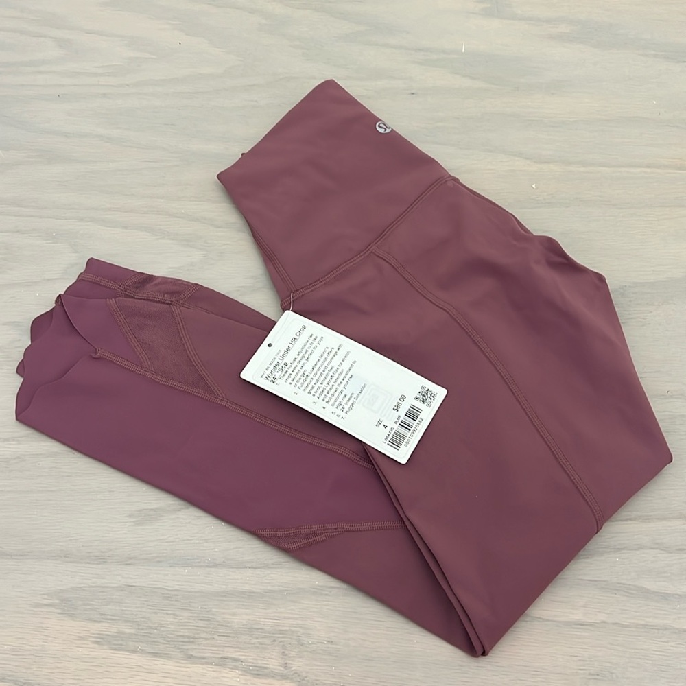 Lululemon Wunder Under HR Crop 24” Scallop